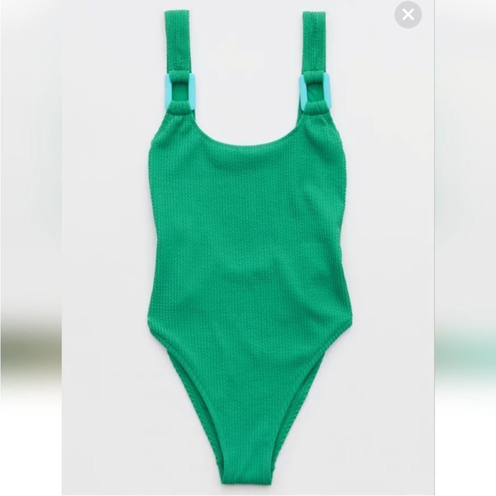 NWT AERIE Green Swimsuit